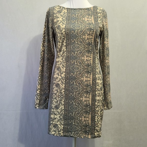 Honey Punch Dress Size L Mini Bodycon Soft - Picture 1 of 7
